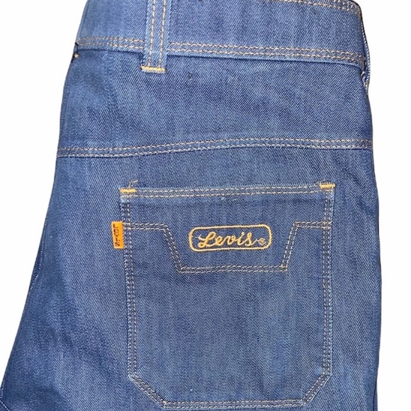 Vintage Deadstock 70’s Orange Tab Levis Action Slack Jeans - Picture 10 of 14